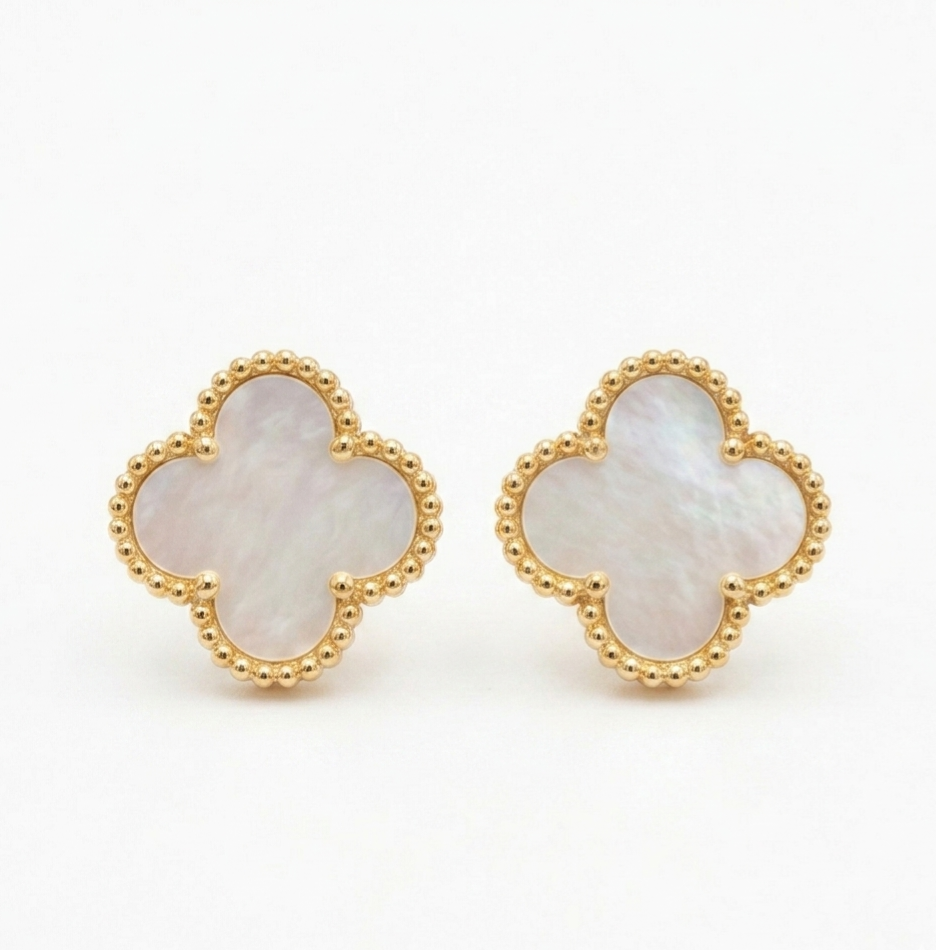 White Van Cleef Earrings