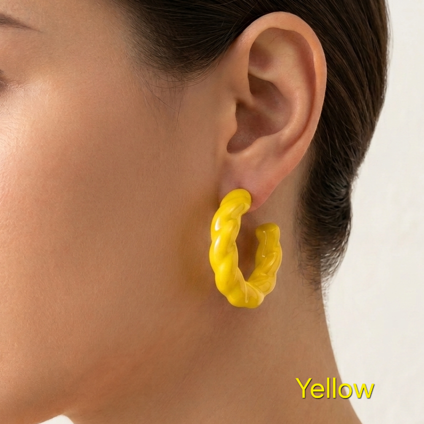 Twisted Colored Earrings